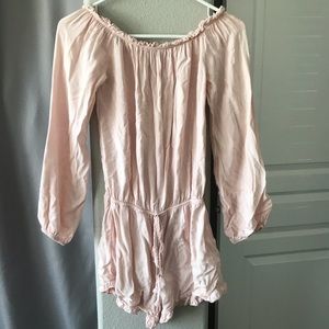 Light Pink Ruffled Romper